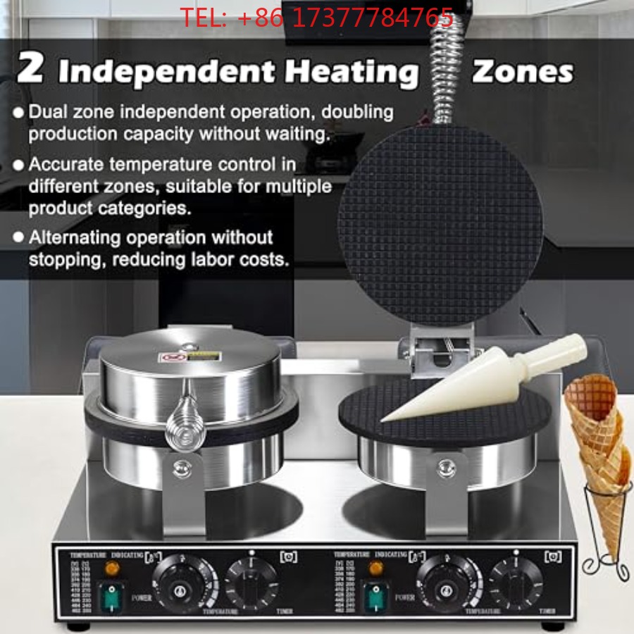 Waffle Cone Maker - Máquina de Fazer Waffle Cone Comercial