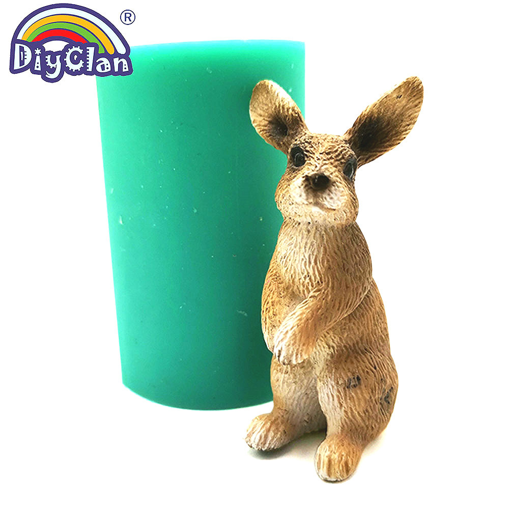 Bunny Cake Mold - Molde de silicone de coelho 3D