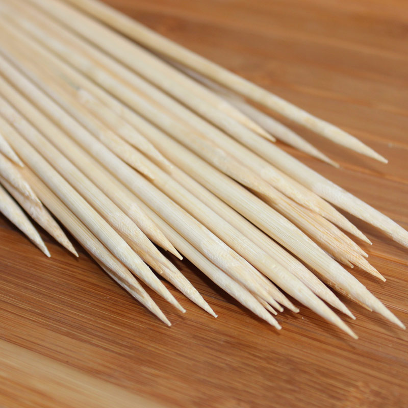 Corn Dog Stick - Espetos de bambu descartáveis de 50cm