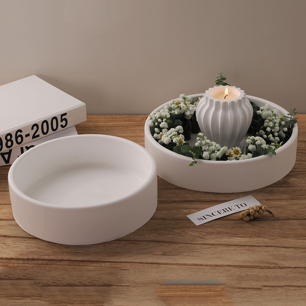Potsticker Mold - Tigela de vela de cimento de