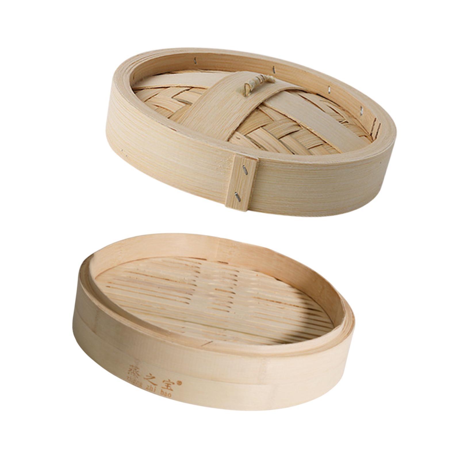 Bao Steamer Bamboo - Cesto de Bambu Artesanal para Cozinhar