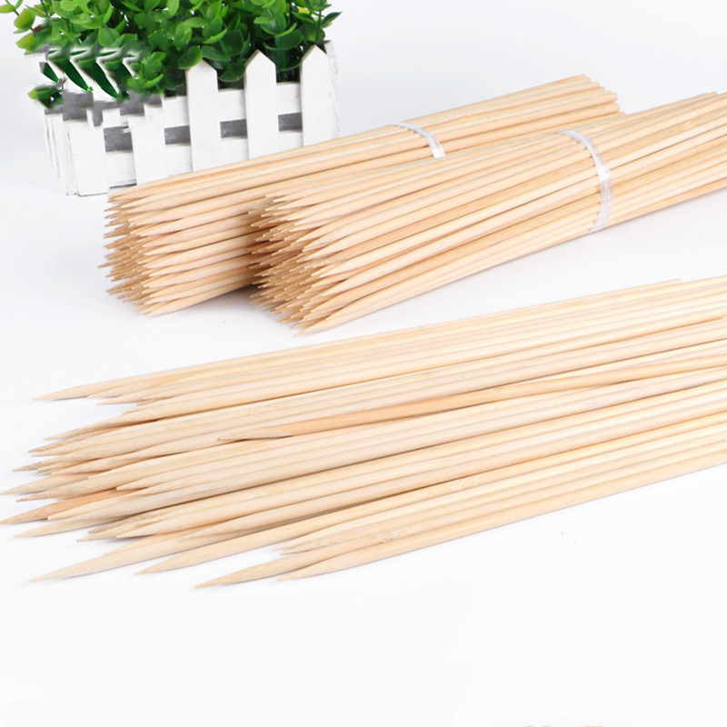 Corn Dog Stick - 100 unidades de espetos de bambu