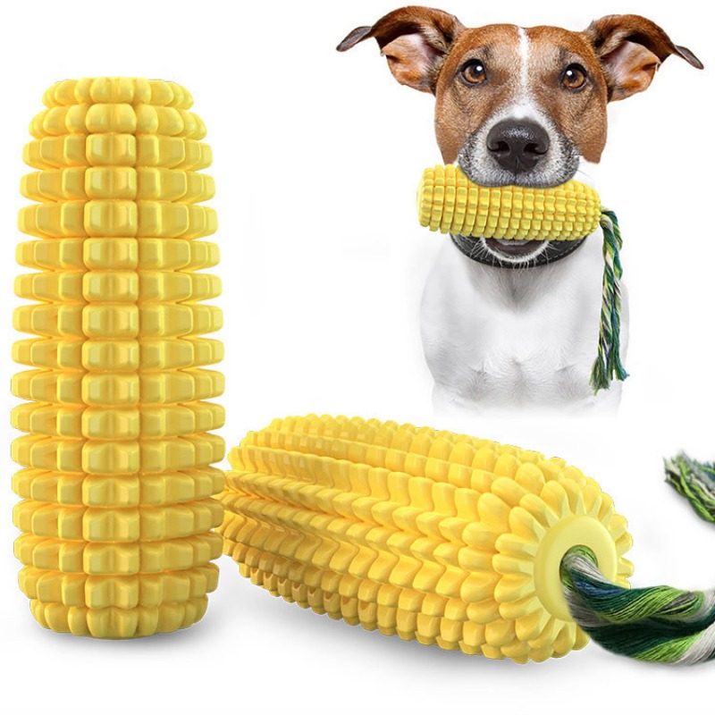 Corn Dog Stick - Brinquedo Durável para Limpeza de Dentes