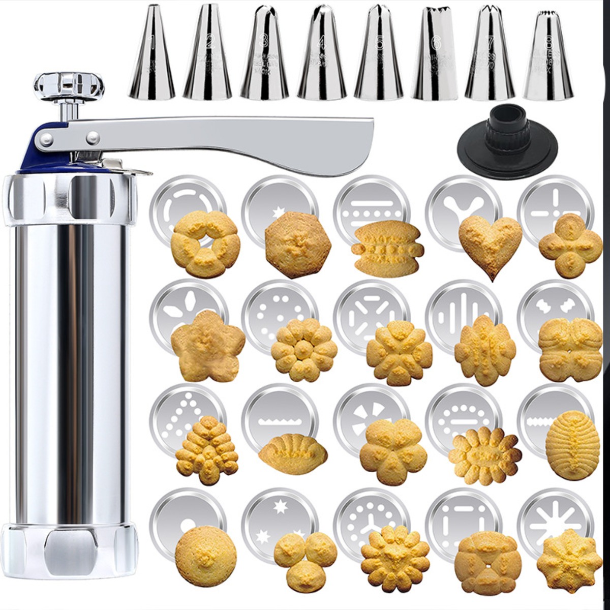 Churros Maker Gun - Kit de Prensa de Biscoitos em