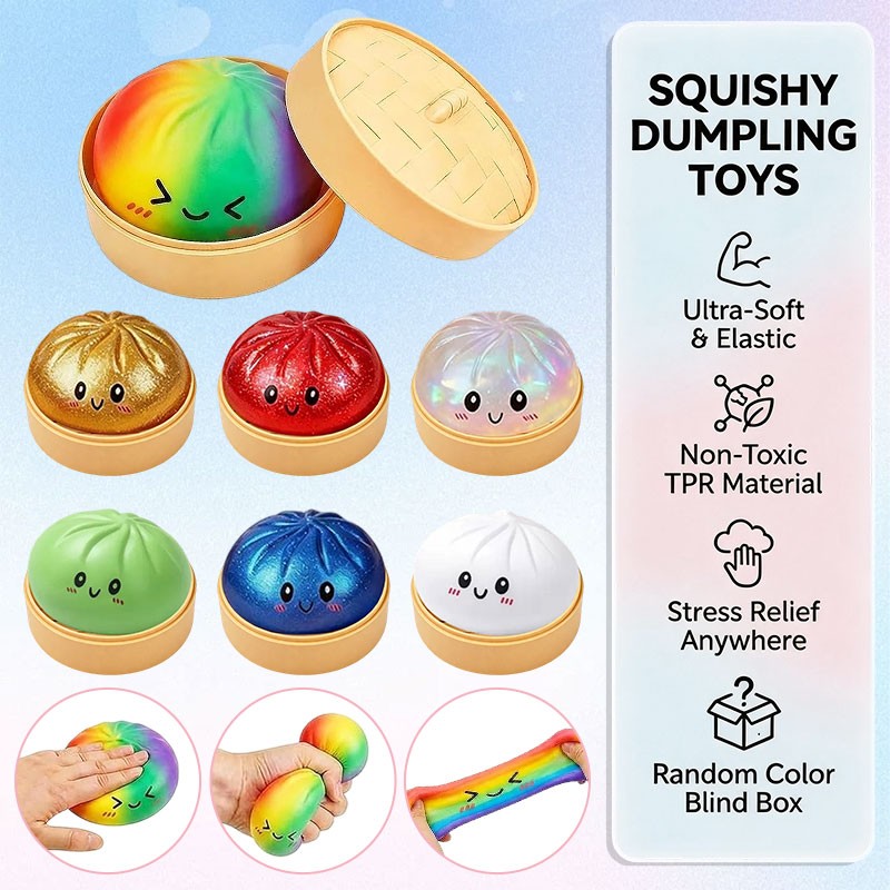 Bao Steamer Bamboo - Brinquedo Anti-stress Glitter Bao Bun Kawaii
