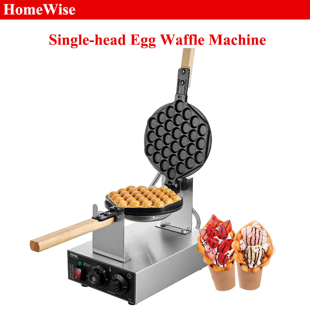 Egg Waffle Pan - HomeWise comercial ovo bolha waffle maker