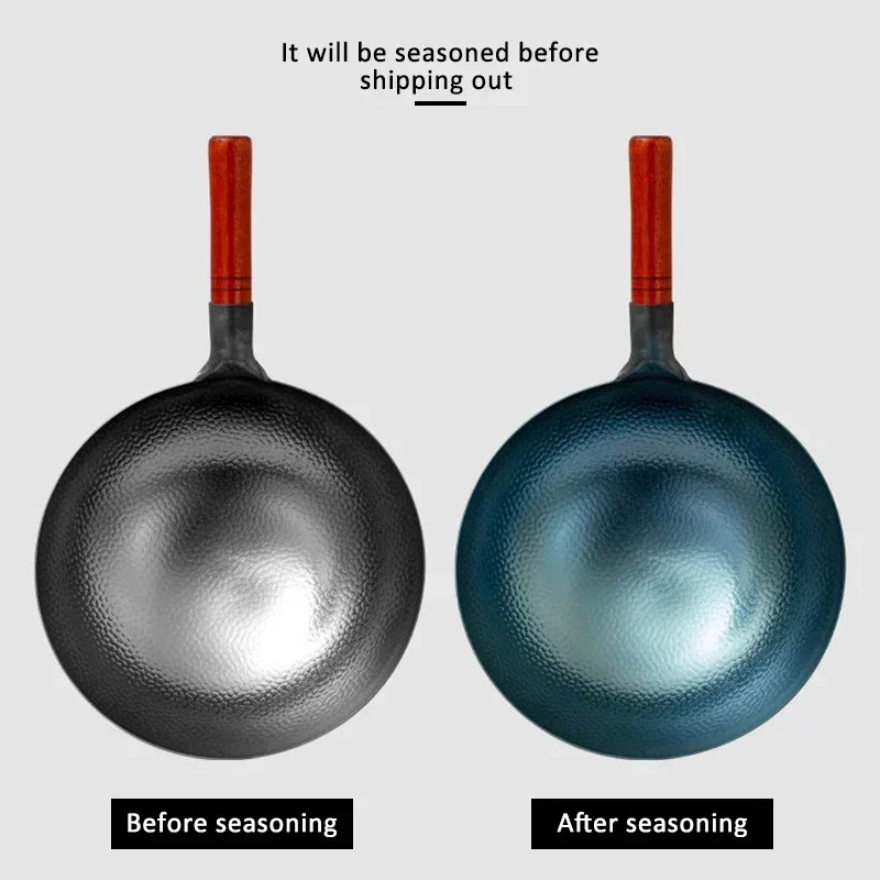 Cast Iron Corn - Wok de ferro artesanal tradicional, martelo
