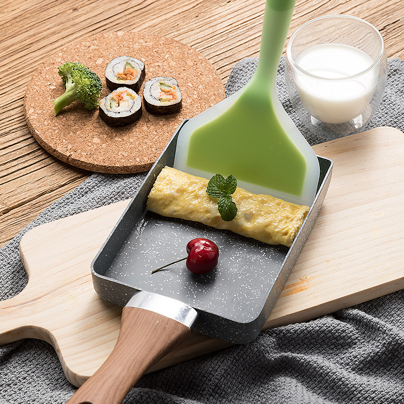 Mini Pancake Griddle - Frigideira tamagoyaki omelete preta antiaderente pan