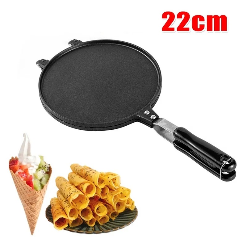 Waffle Cone Maker - Rolo de ovo antiaderente de 22cm,