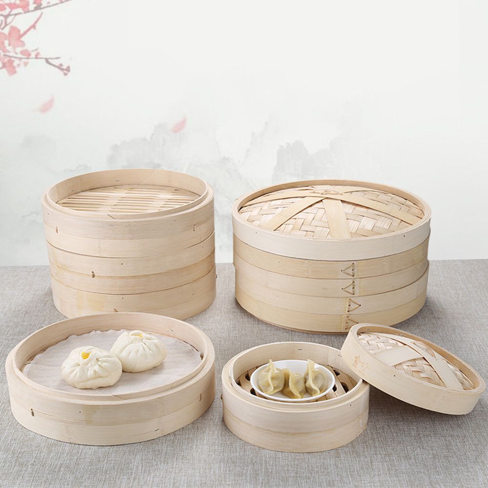 Bao Steamer Bamboo - Lidar com cesta de vapor faz