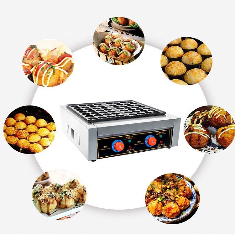 Takoyaki Grill Plate - Grelhador elétrico para bolinhos de peixe,