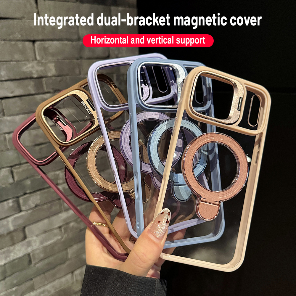 Taco Stand Holder - Capa Magnética Transparente Antichoque para iPhone