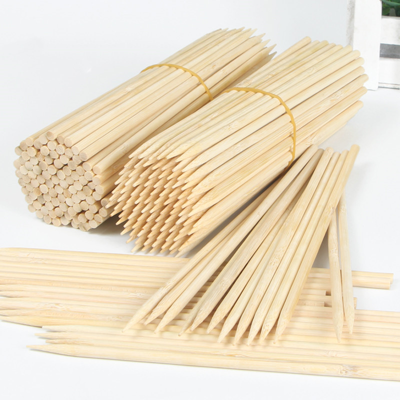 Corn Dog Stick - Espetos descartáveis do BBQ do bambu