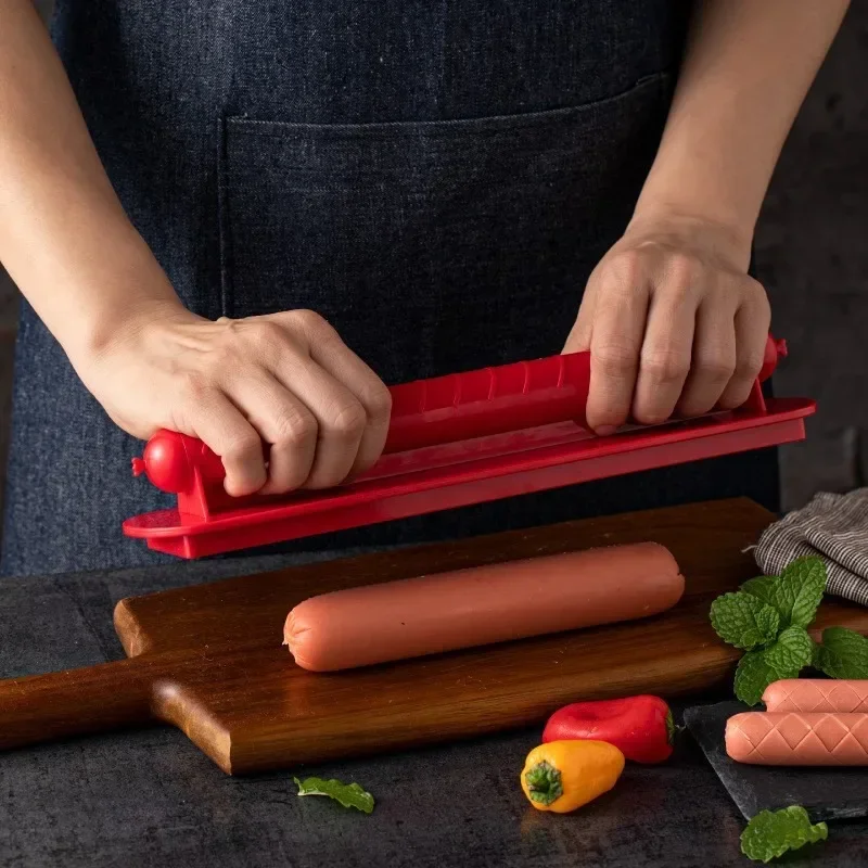 Hot Dog Press - Fatiador de cachorro-quente cruzado, plástico abs