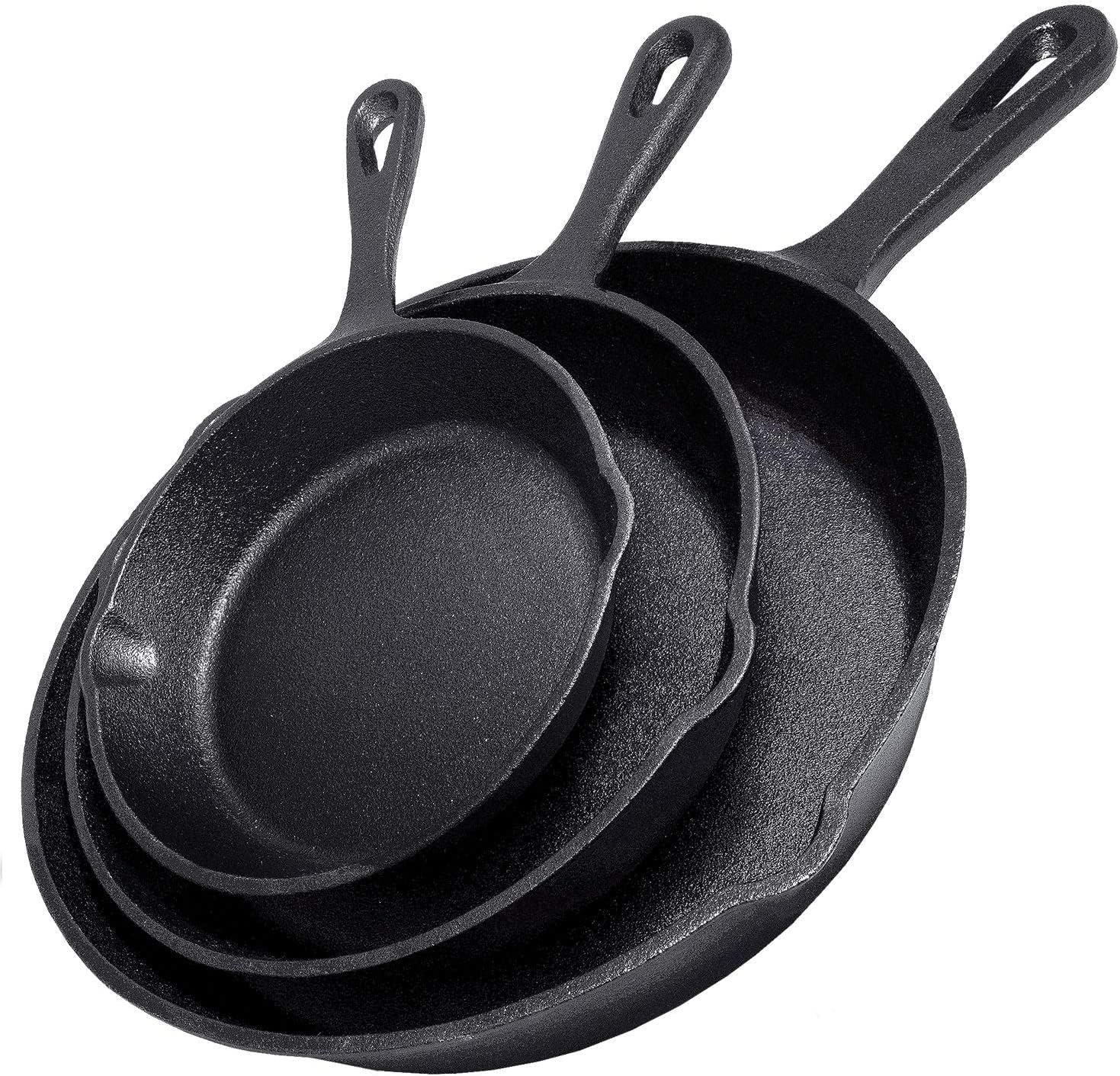 Mini Pancake Griddle - Panela de Ferro Fundido Antiaderente 14/16/20cm
