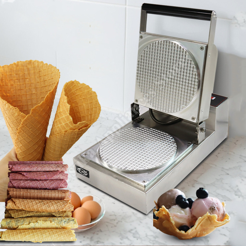 Waffle Cone Maker - Máquina Elétrica Comercial Pequena para Fazer