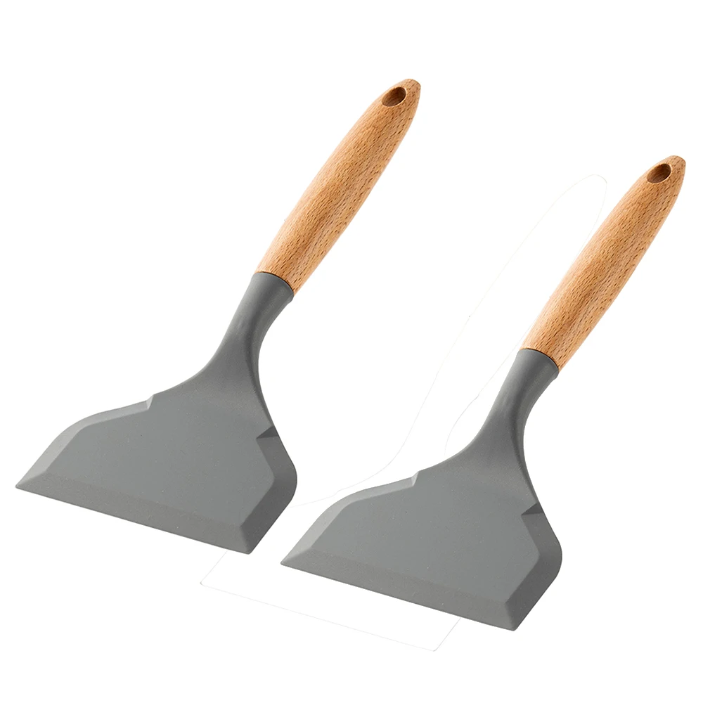 Okonomiyaki Spatula - Espátula de silicone de boca larga,