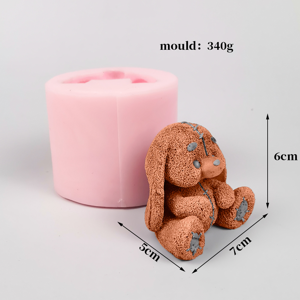 Molde de silicone 3d bonito do - Bunny Cake Mold avaliação e preço