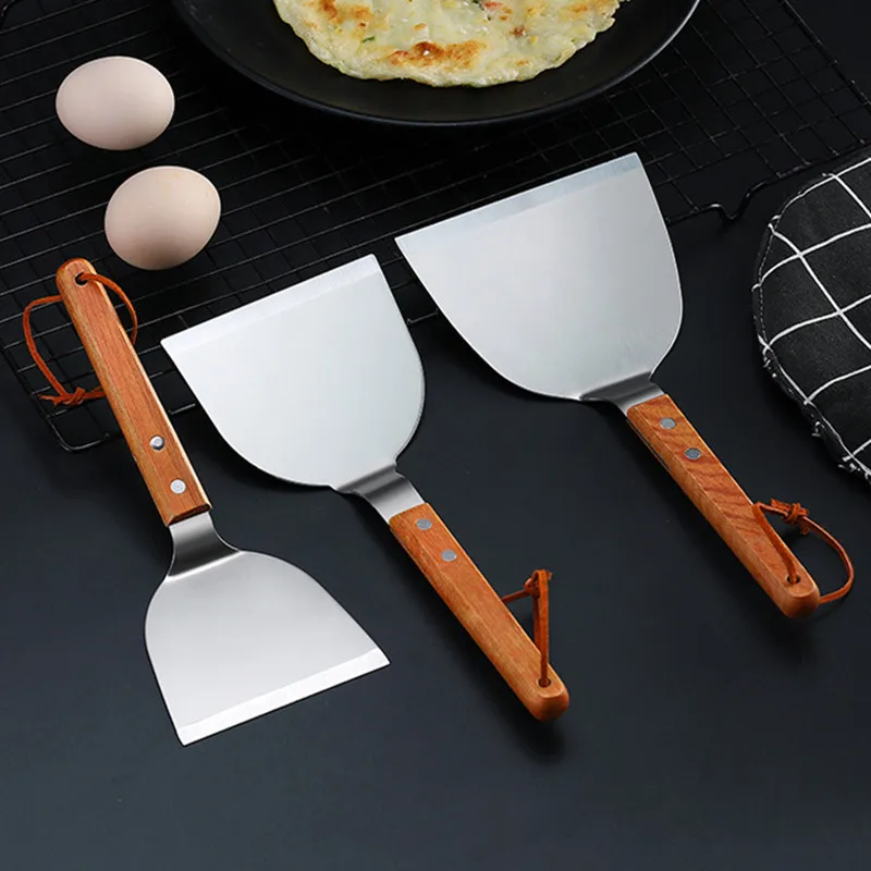 Pá de madeira de aço inoxidáve - Okonomiyaki Spatula avaliação e preço