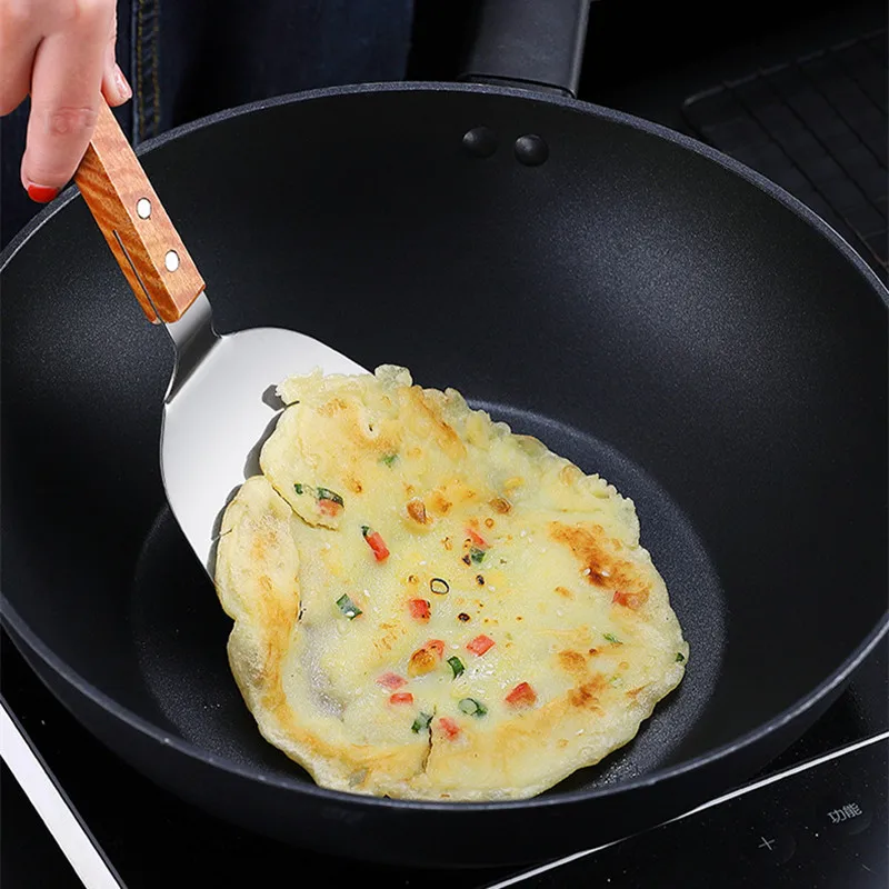 Pá de madeira de aço inoxidáve - Okonomiyaki Spatula avaliação e preço