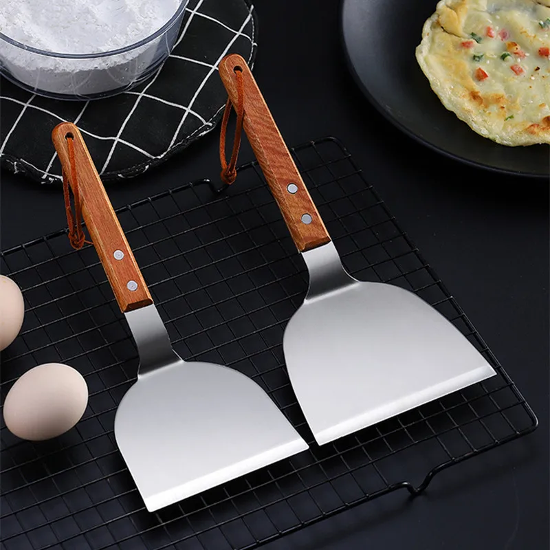 Pá de madeira de aço inoxidáve - Okonomiyaki Spatula avaliação e preço