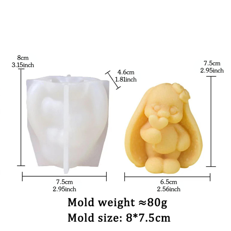 3d coelho de orelhas longas mo - Bunny Cake Mold avaliação e preço