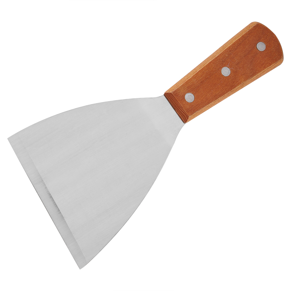Raspador de pá de aço inoxidáv - Okonomiyaki Spatula avaliação e preço