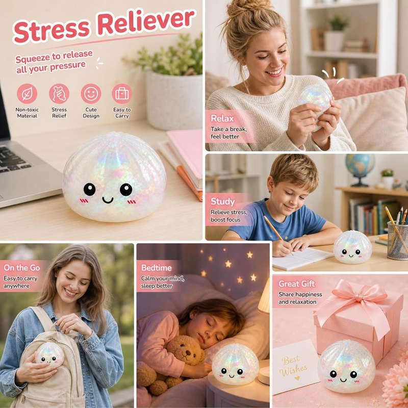 Brinquedo Anti-stress Glitter  - Bao Steamer Bamboo avaliação e preço