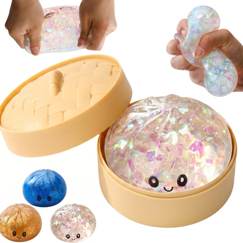 Brinquedo Anti-stress Glitter  - Bao Steamer Bamboo avaliação e preço