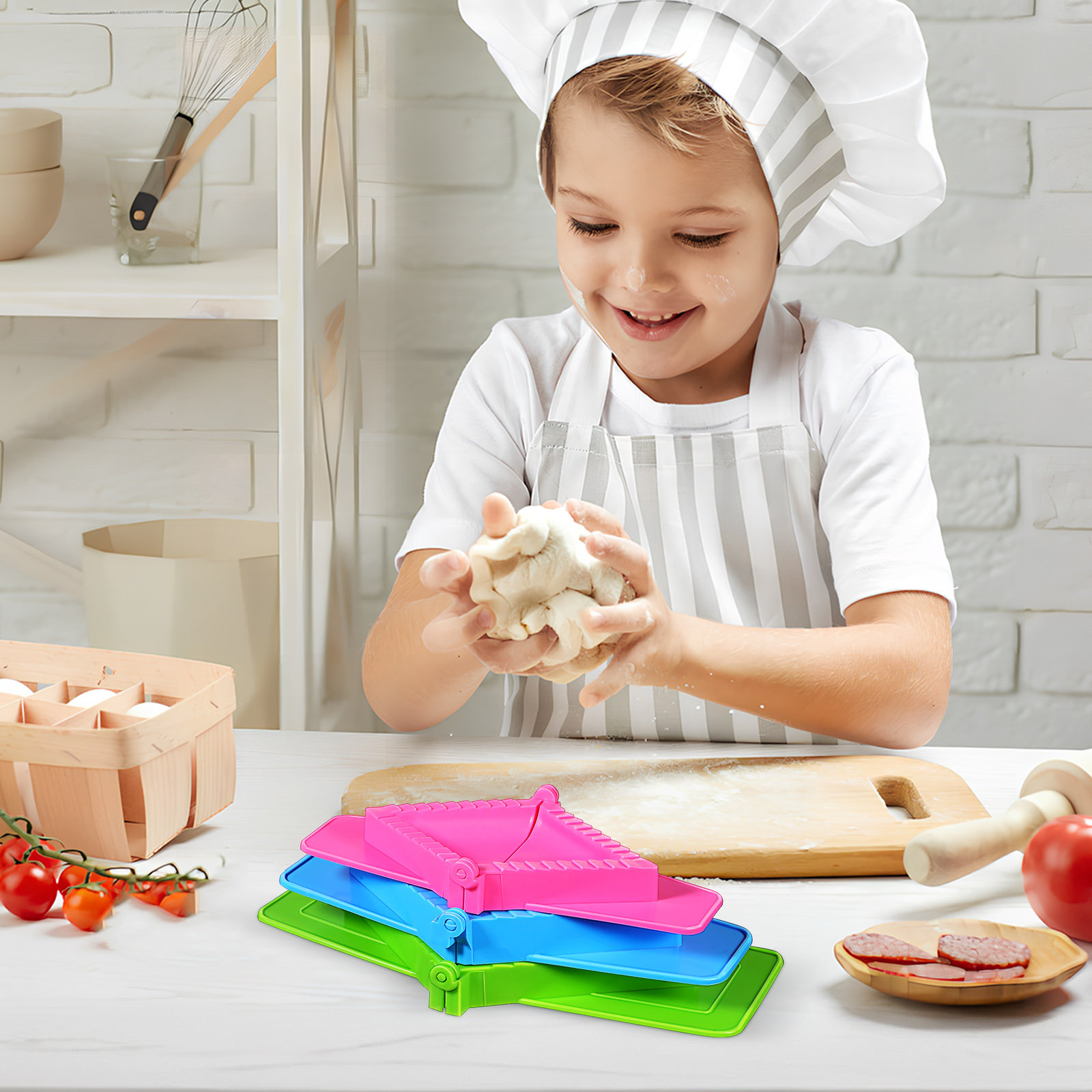 Conjunto de 3 Moldes de Plásti - Dumpling Press Set avaliação e preço