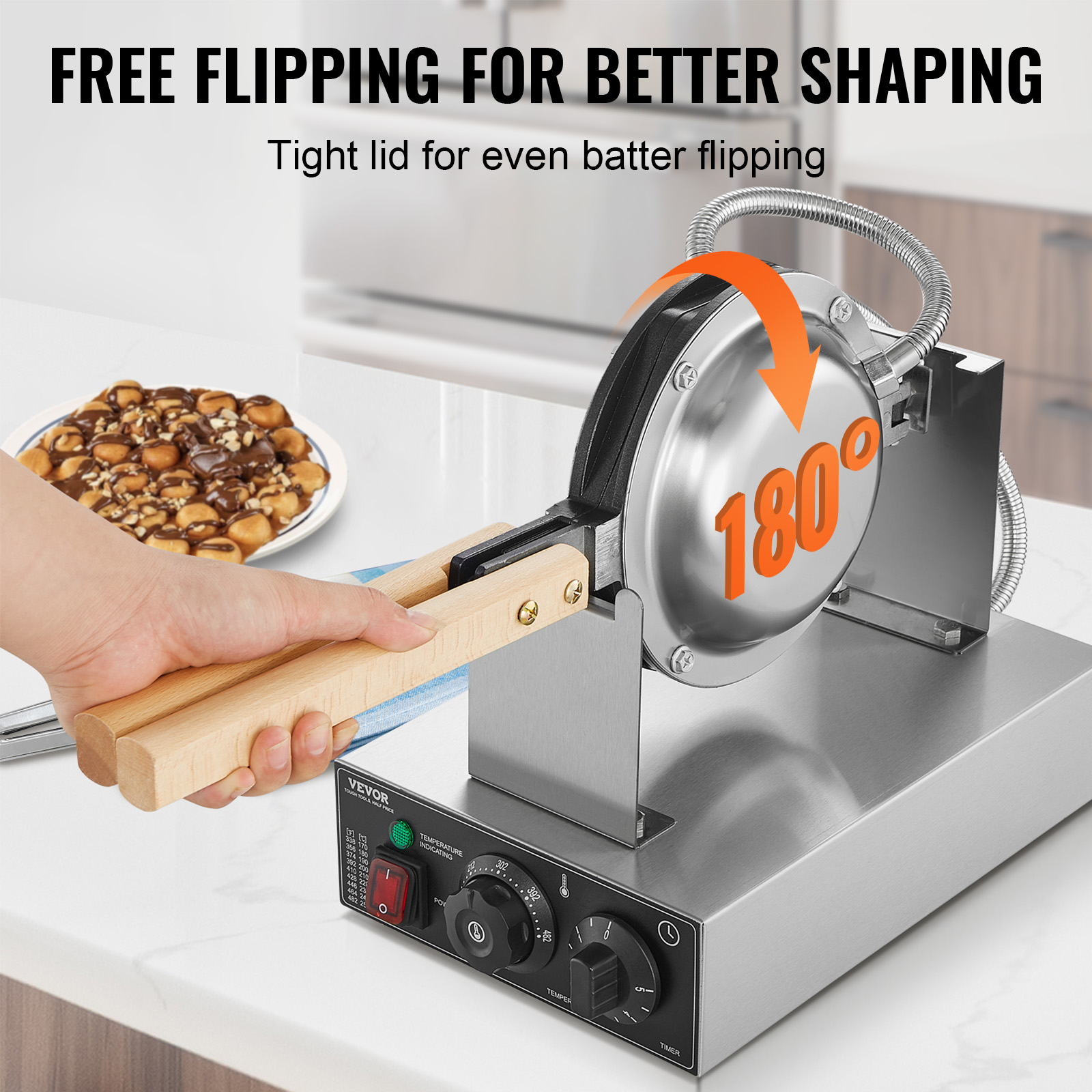 HomeWise comercial ovo bolha w - Egg Waffle Pan avaliação e preço
