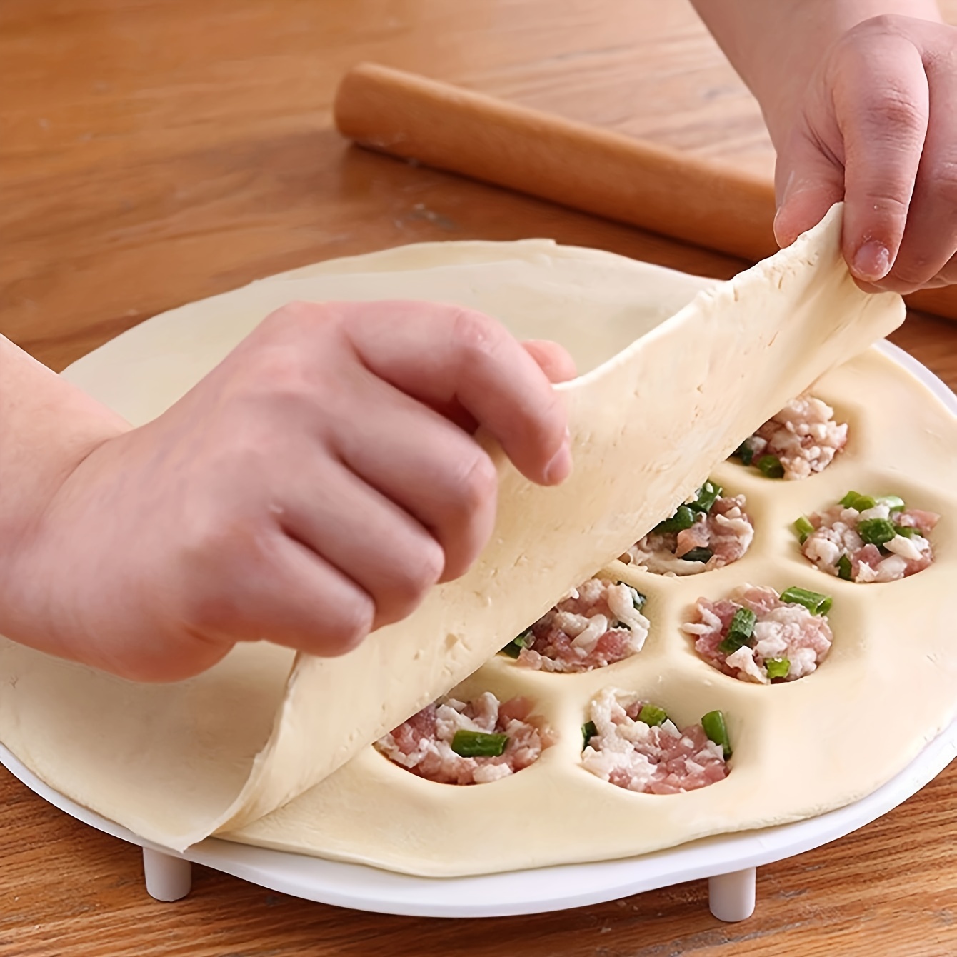 1pc-molde de bolinhos chineses - Dumpling Press Set avaliação e preço