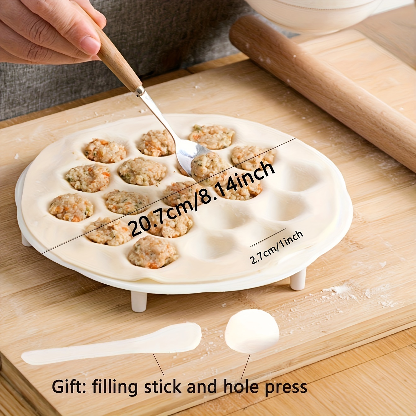 1pc-molde de bolinhos chineses - Dumpling Press Set avaliação e preço