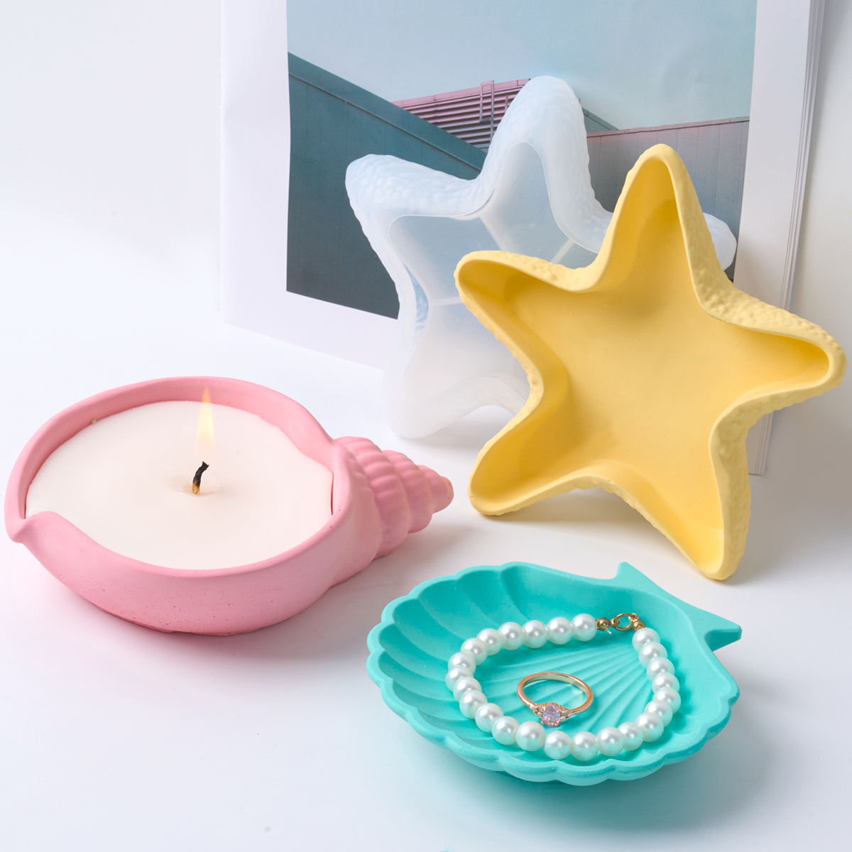 Diy concreto estrela do mar st - Potsticker Mold avaliação e preço