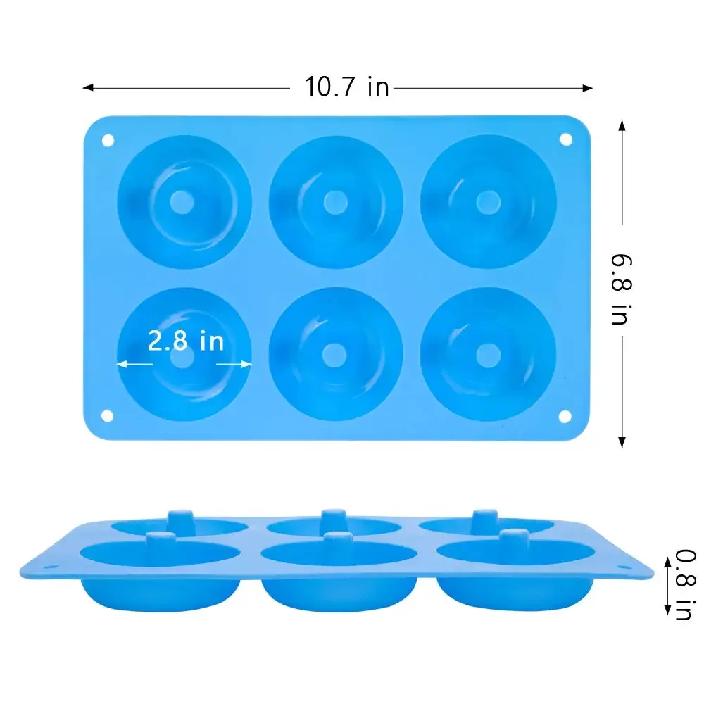 1/2 pçs silicone muffins donut - Donut Mold Silicone avaliação e preço
