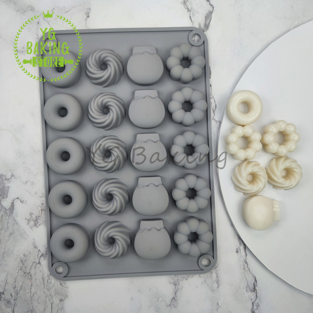 Dorica-3D Mini Molde De Silico - Donut Mold Silicone avaliação e preço