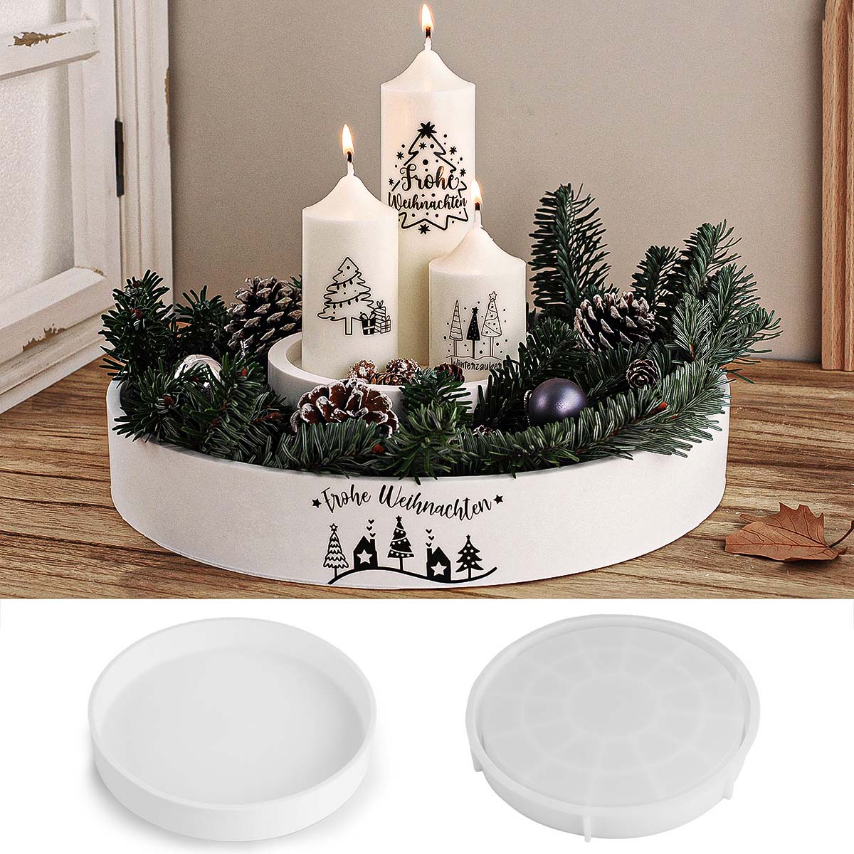 Recipiente de vela redondo de  - Potsticker Mold avaliação e preço