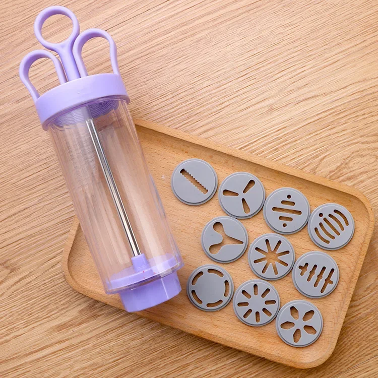 DIY Manual Cookie Press Maker  - Churros Maker Gun avaliação e preço