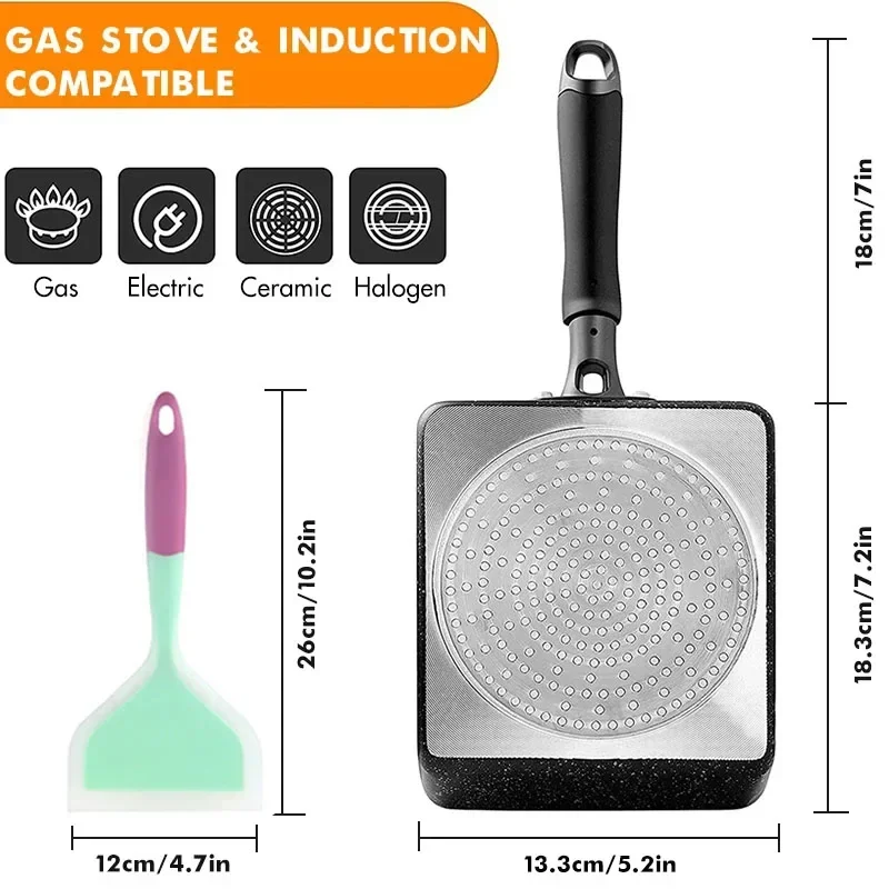 Panela japonesa para omelete/p - Okonomiyaki Spatula avaliação e preço