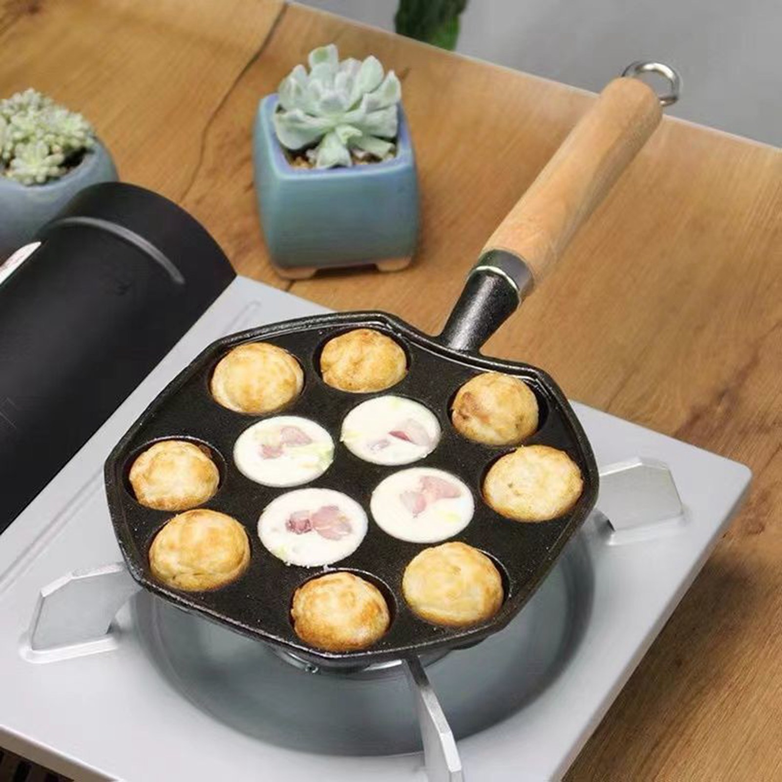 Takoyaki grill pan fácil de li - Takoyaki Grill Plate avaliação e preço