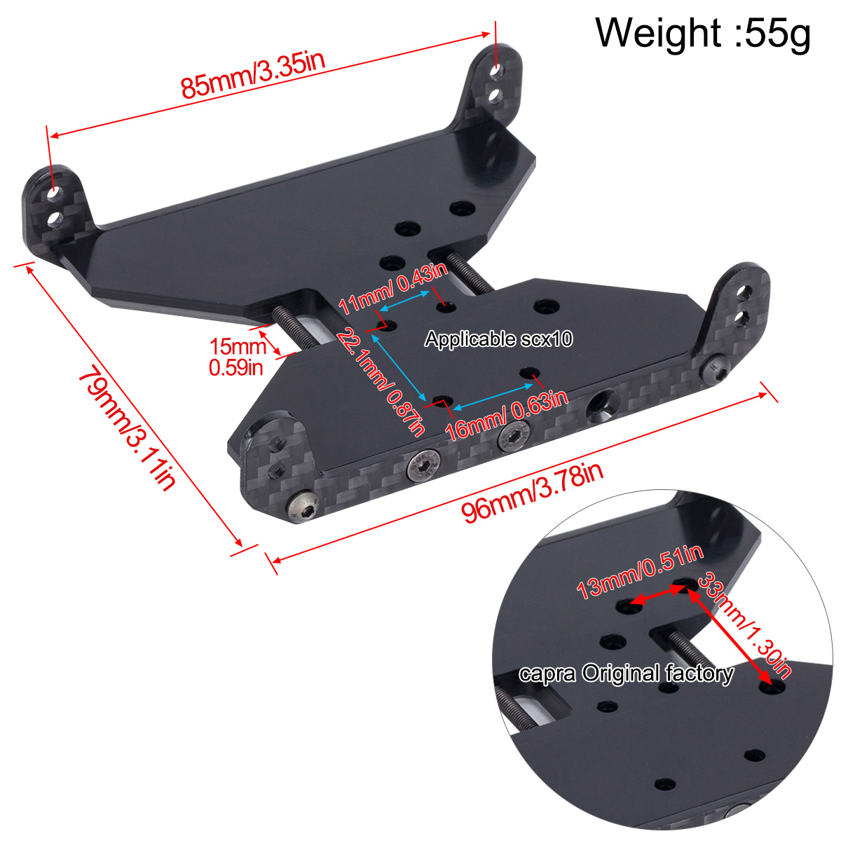 Placa antiderrapante de chassi - Crepe Pan Carbon avaliação e preço