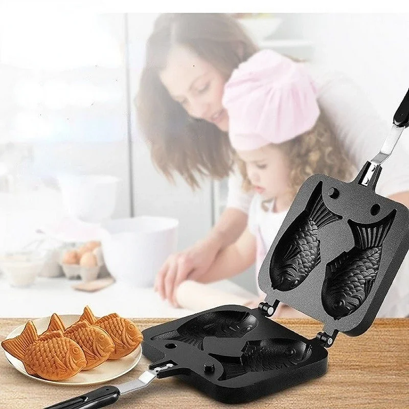 Cozinha japonesa taiyaki duplo - Egg Waffle Pan avaliação e preço