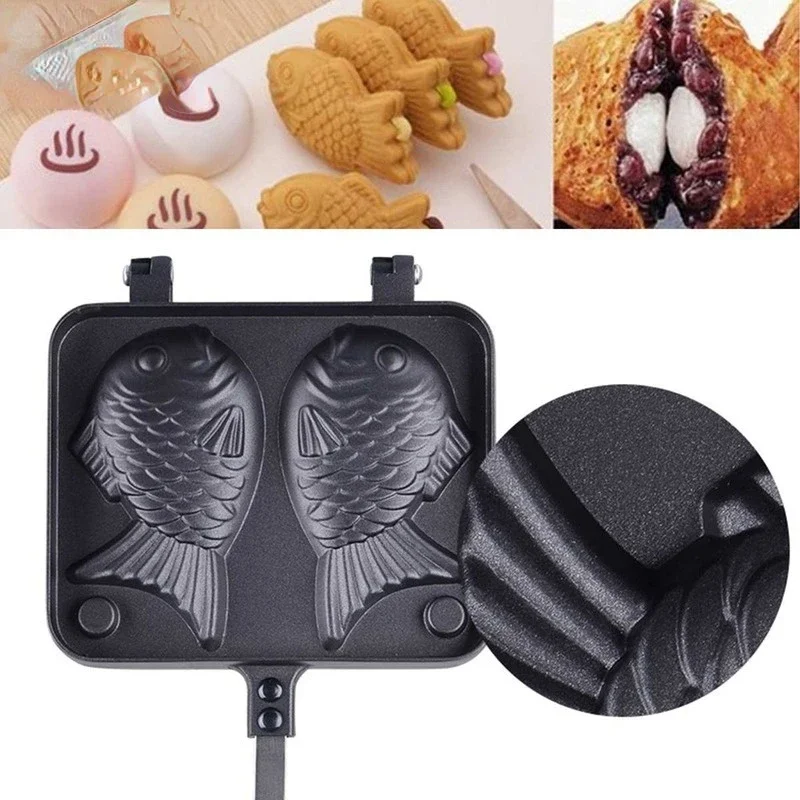 Cozinha japonesa taiyaki duplo - Egg Waffle Pan avaliação e preço
