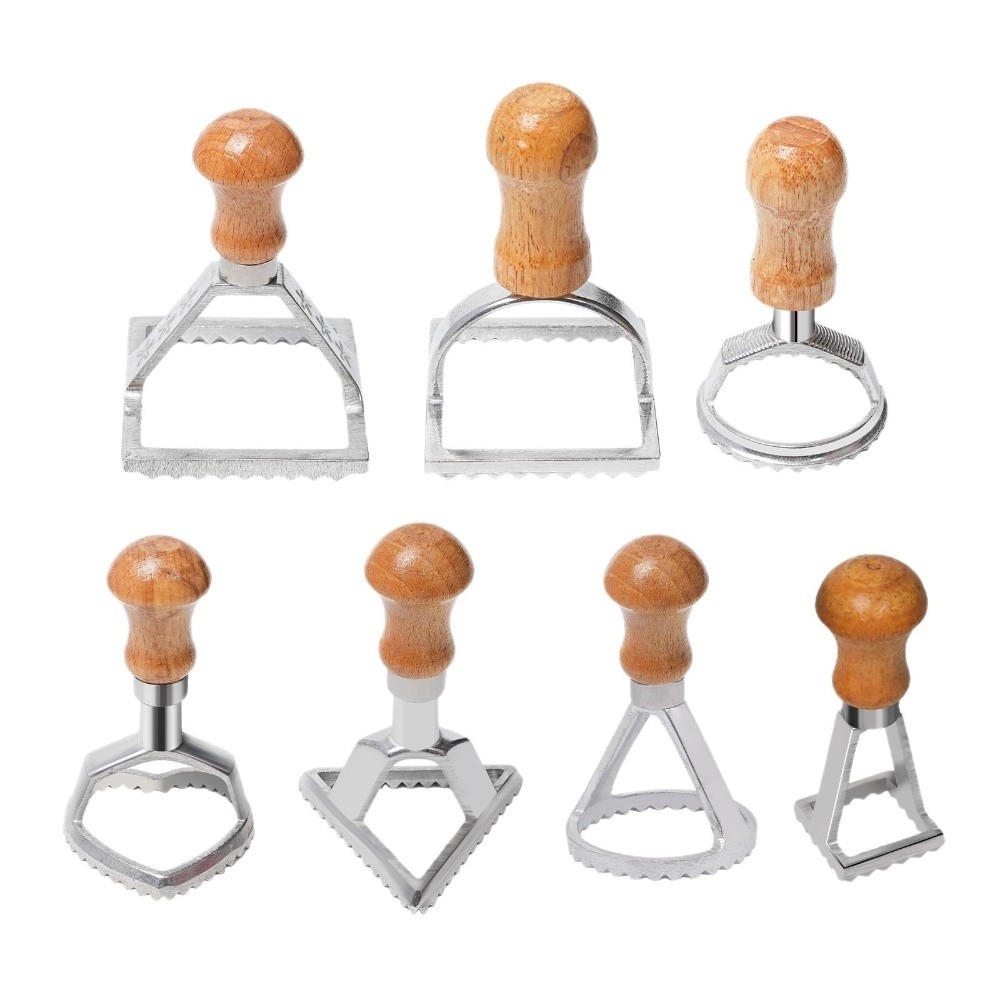 Conjunto de 7 Cortadores Indiv - Dumpling Press Set avaliação e preço