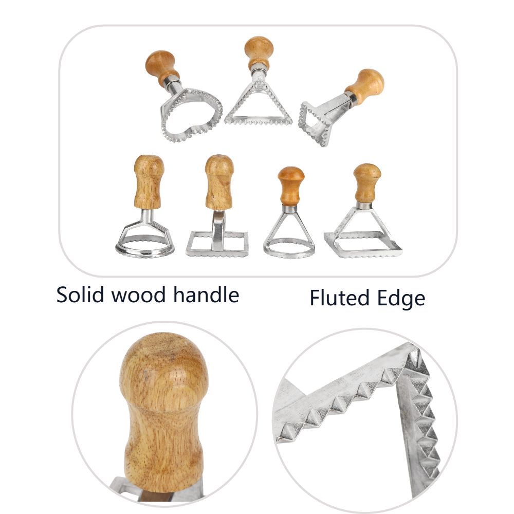 Conjunto de 7 Cortadores Indiv - Dumpling Press Set avaliação e preço