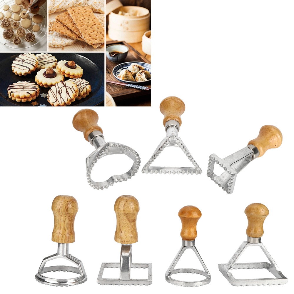 Conjunto de 7 Cortadores Indiv - Dumpling Press Set avaliação e preço