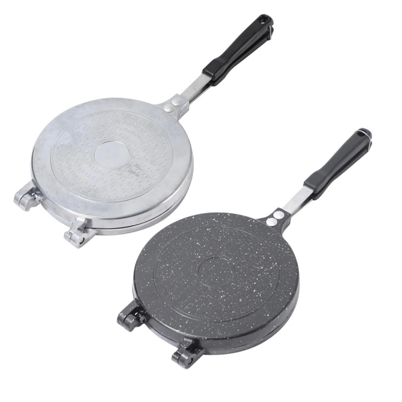 Frigideira dupla face de liga  - Mini Pancake Griddle avaliação e preço