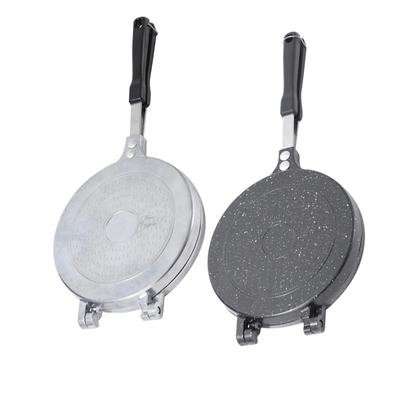 Frigideira dupla face de liga  - Mini Pancake Griddle avaliação e preço