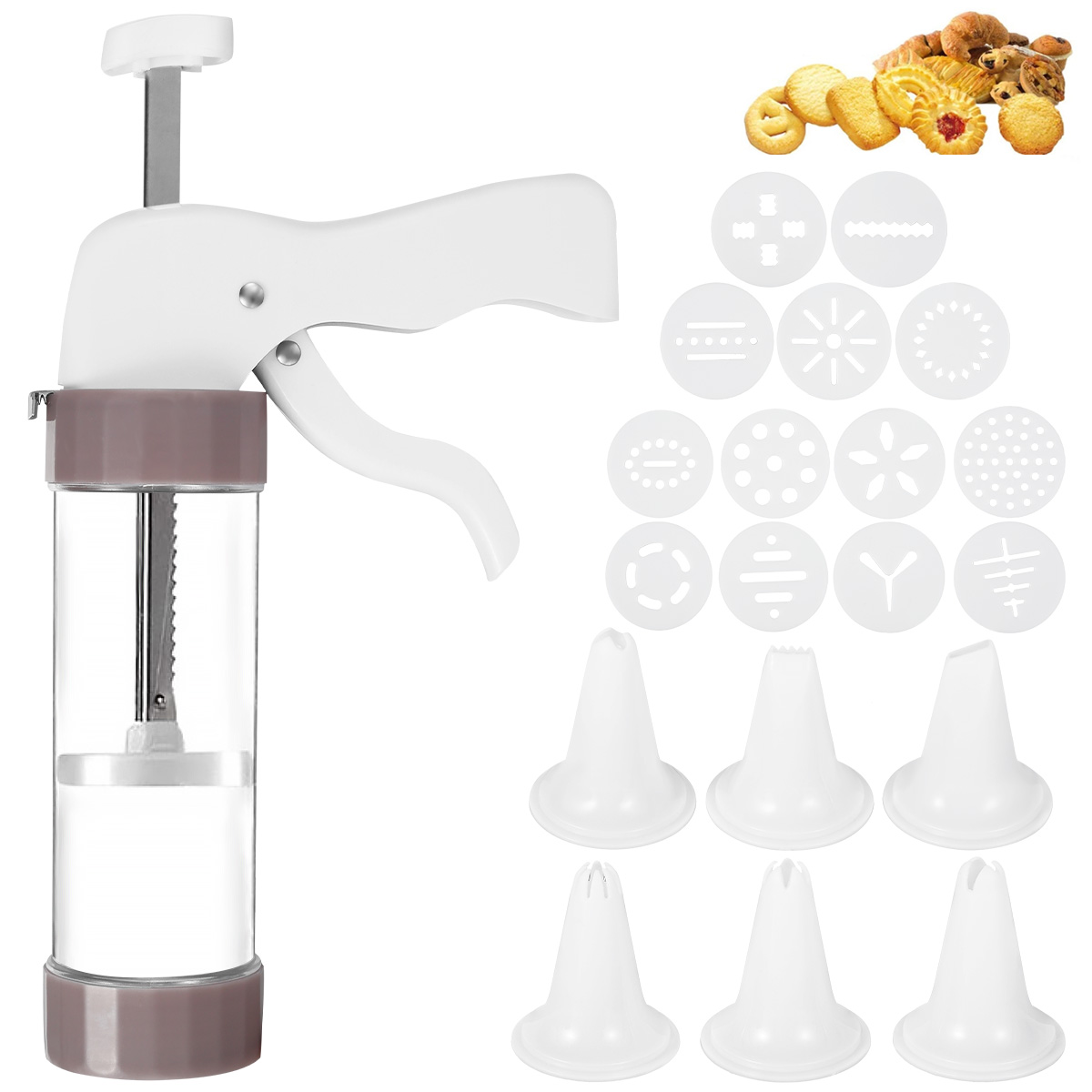 Conjunto de prensa de biscoito - Churros Maker Gun avaliação e preço