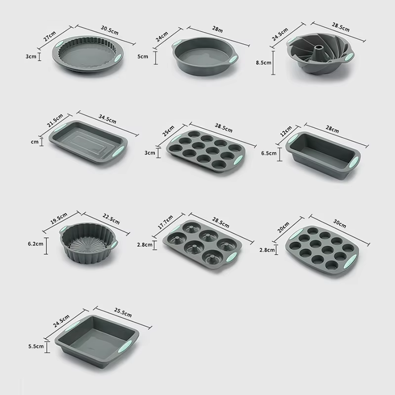 Moldes de bolo canelados de si - Donut Mold Silicone avaliação e preço